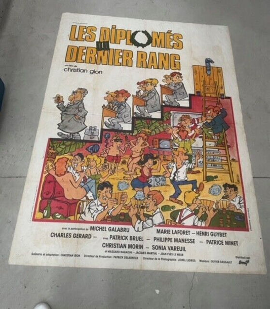 LES DIPLÔMÉS DU DERNIER RANG, CHRISTIAN GION, MOVIE POSTER ORIGINAL 120x160