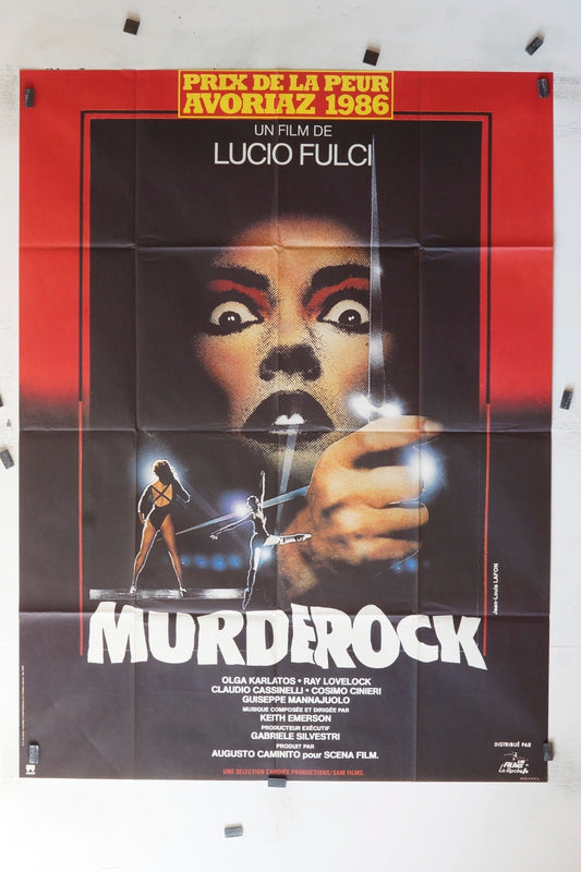 MURDEROCK LUCIO FULCI POSTER ORIGINAL 120x160