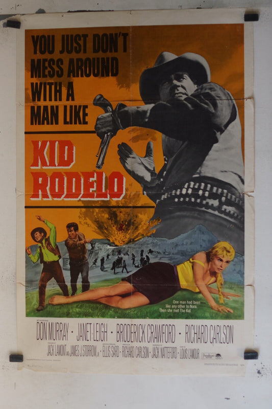 KID RODELO (70X100) ORIGINAL MOVIE POSTER DON MURRAY – JANET LEIGH