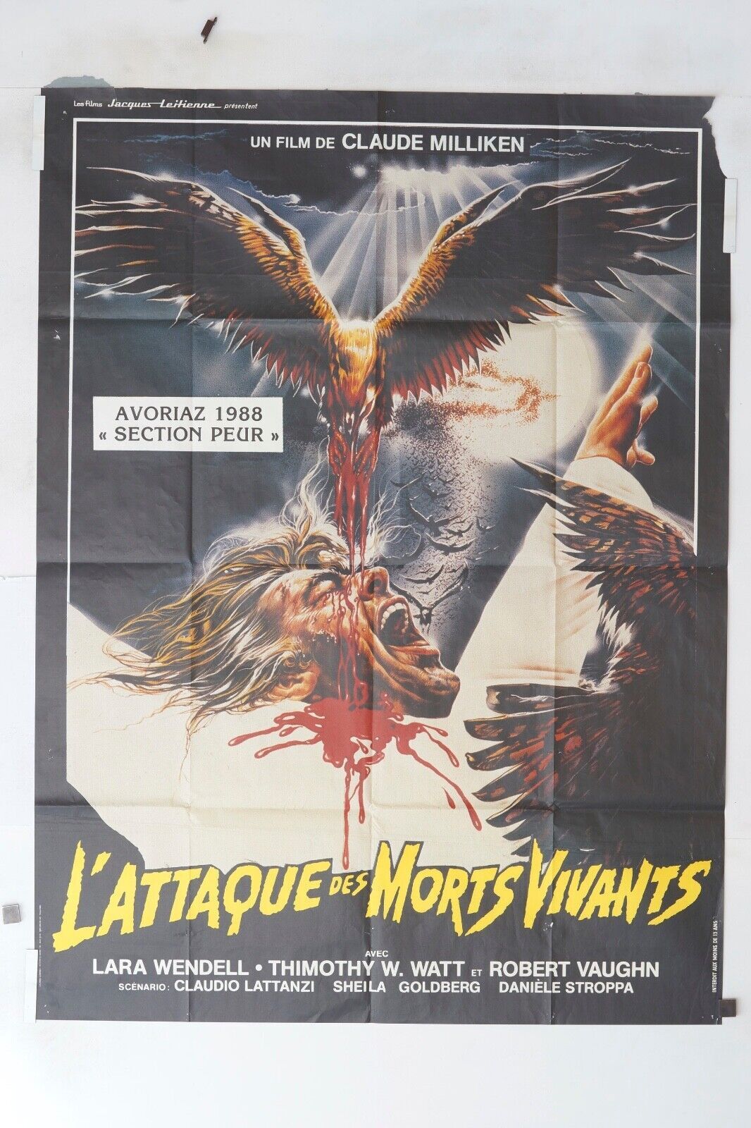 L’ATTAQUE DES MORTS VIVANTS ORIGINAL MOVIE POSTER 120x160  LARA WENDELL
