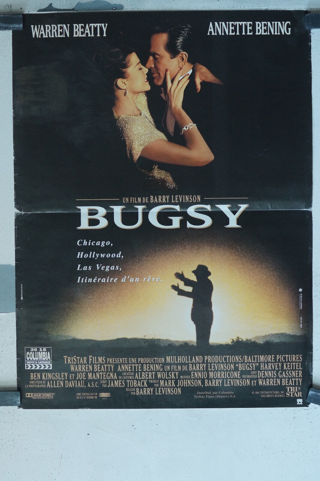 BUGSY ORIGINAL (40X60) WARREN BEATTY – ANNETTE BENING