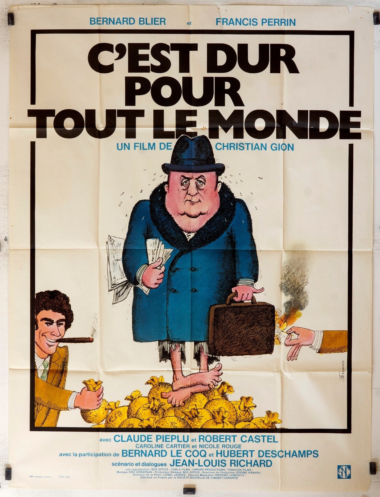 C’EST DUR POUR TOUT LE MONDE POSTER ORIGINAL 120x160 ANGELA CARTER