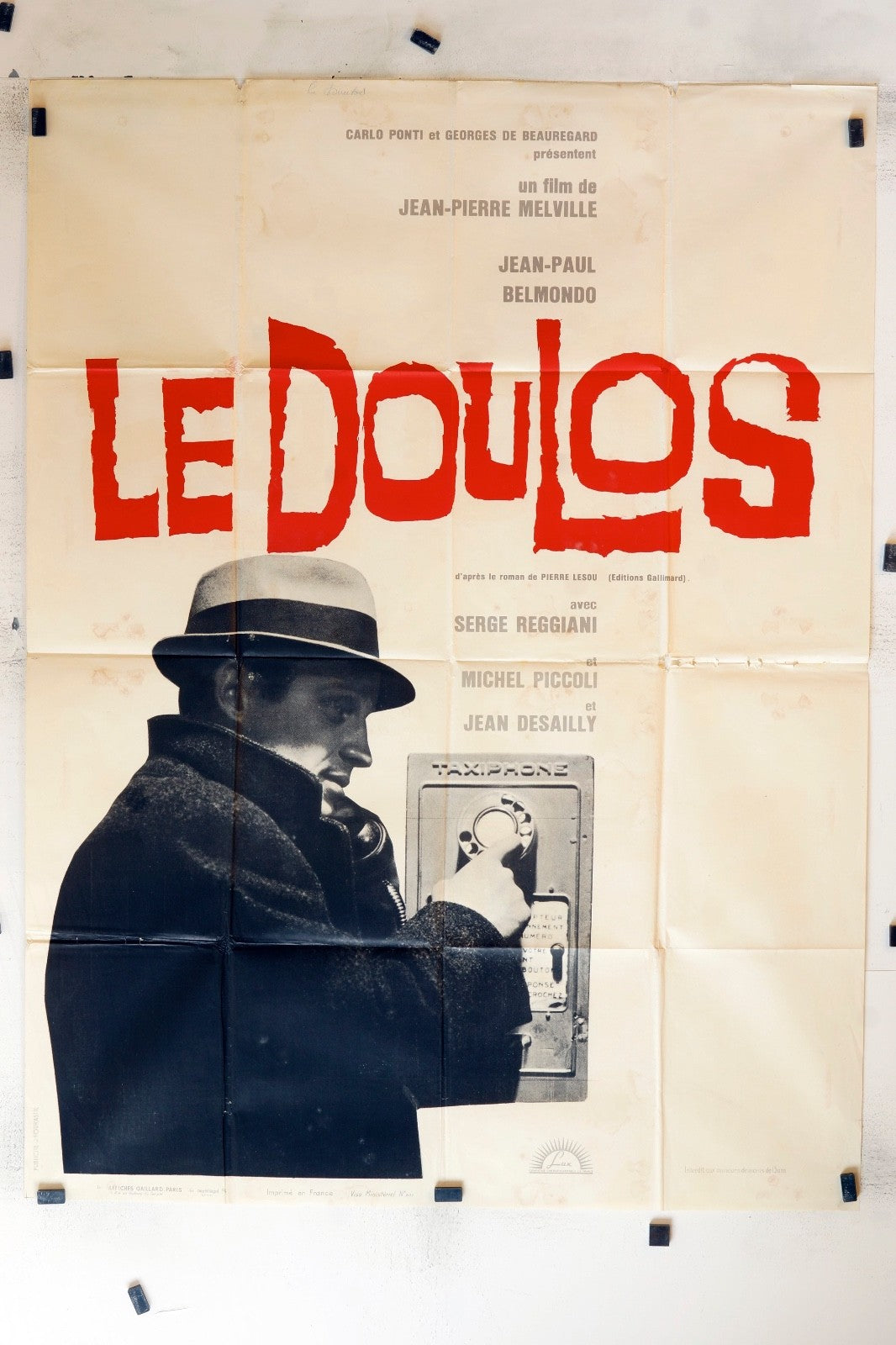 LE DOULOS JEAN-PAUL BELMONDO MOVIE POSTER ORIGINAL 120x160
