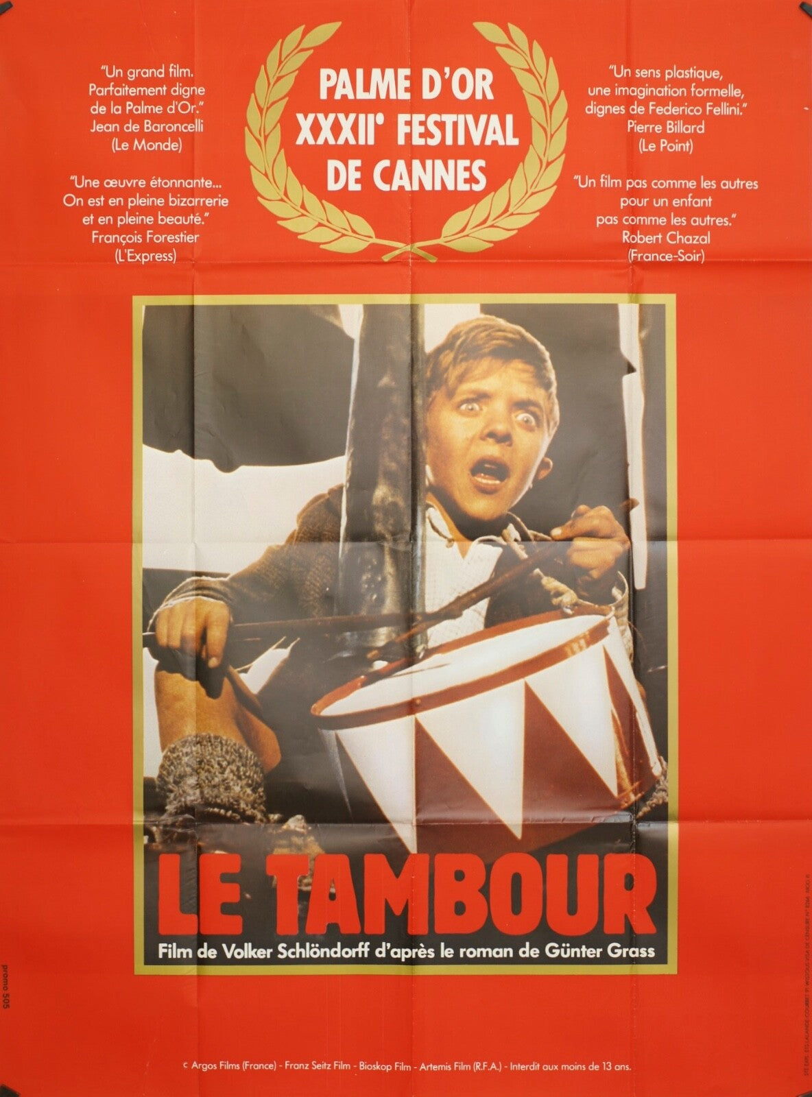 LE TAMBOUR MOVIE POSTER ORIGINAL 120x160 VOLKER SCHLÖNDORFF