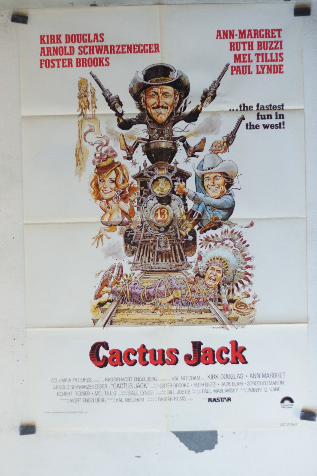 CACTUS JACK MOVIE POSTER ORIGINAL 68x105 kirk Douglas , Ann-Margret 