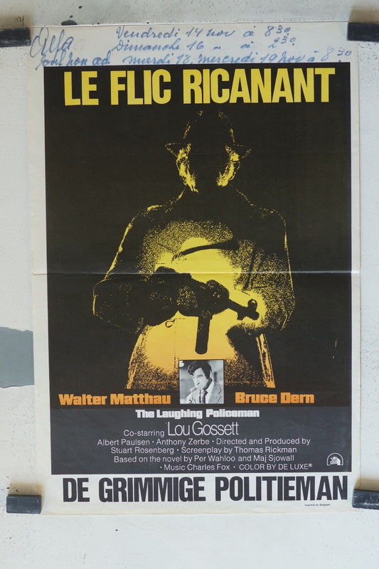  FLIC RICANANT (LE), belge ORIGINAL MOVIE POSTER 30x55 Walter Matthau 