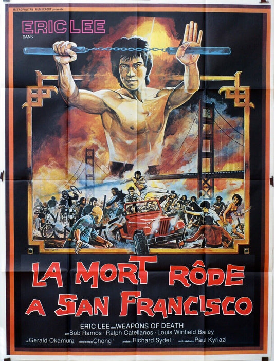 LA MORT RÔDE A SAN FRANCISCO MOVIE POSTER ORIGINAL 120x160 ERIC LEE