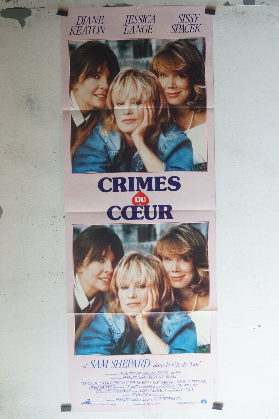 CRIMES DU COEUR POSTER ORIGINAL 60x160 DIANE KEATON