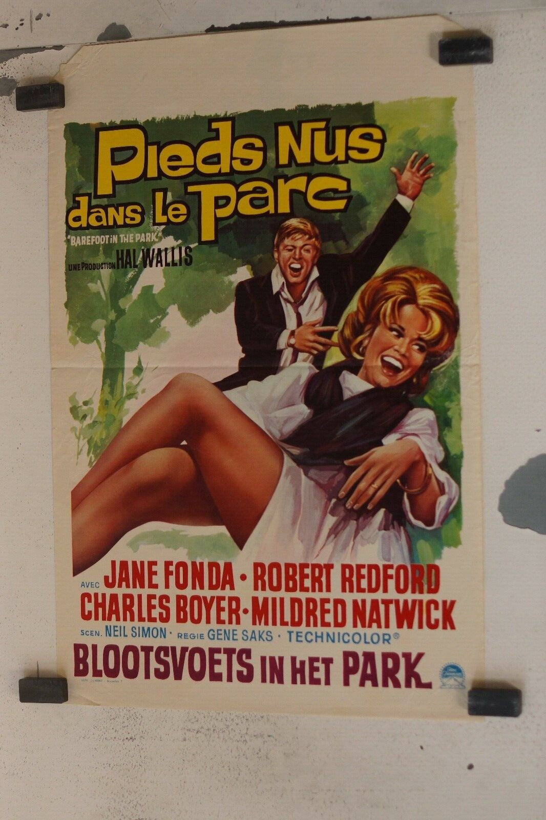 PIEDS NUS DANS LE PARC (Belgian) ORIGINAL 30x55