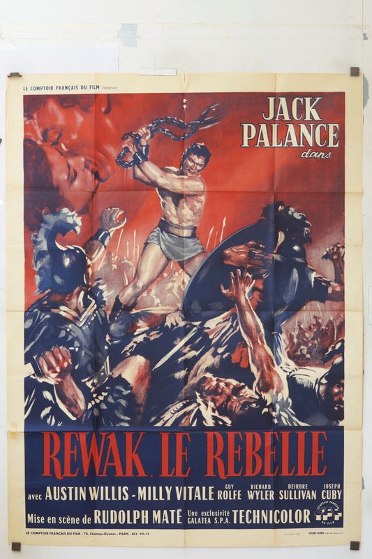 REWAK LE REBELLE MOVIE POSTER ORIGINAL (120x160) AUSTIN WILLIS