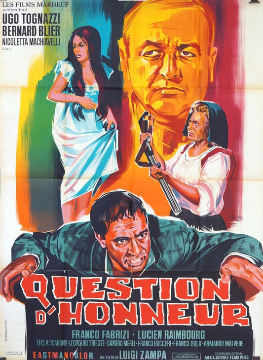 QUESTION D’HONNEUR ORIGINAL MOVIE POSTER ORIGINAL (120x160) FRANCO FABRIZI
