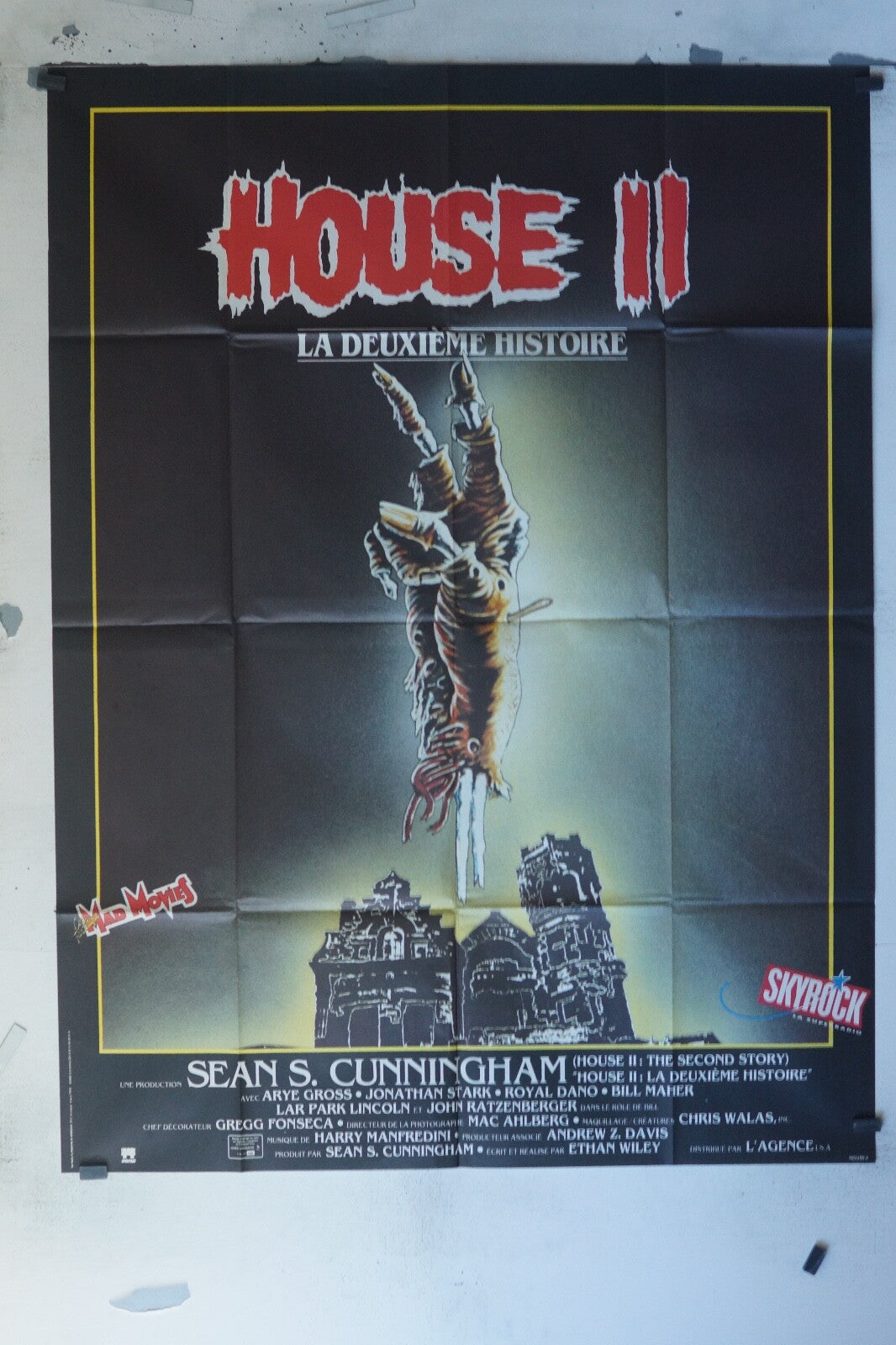 HOUSE II « LA DEUXIEME HISTOIRE » MOVIE POSTER ORIGINAL 120x160 ARYE GROSS