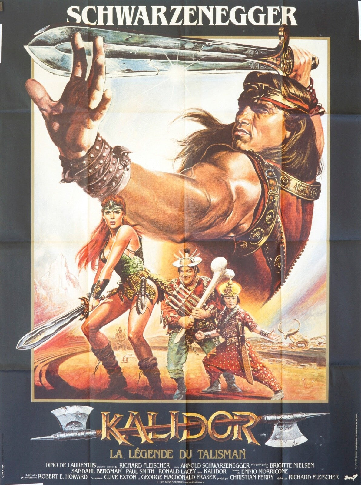 KALIDOR SCWARZENEGGER MOVIE POSTER ORIGINAL 120x160