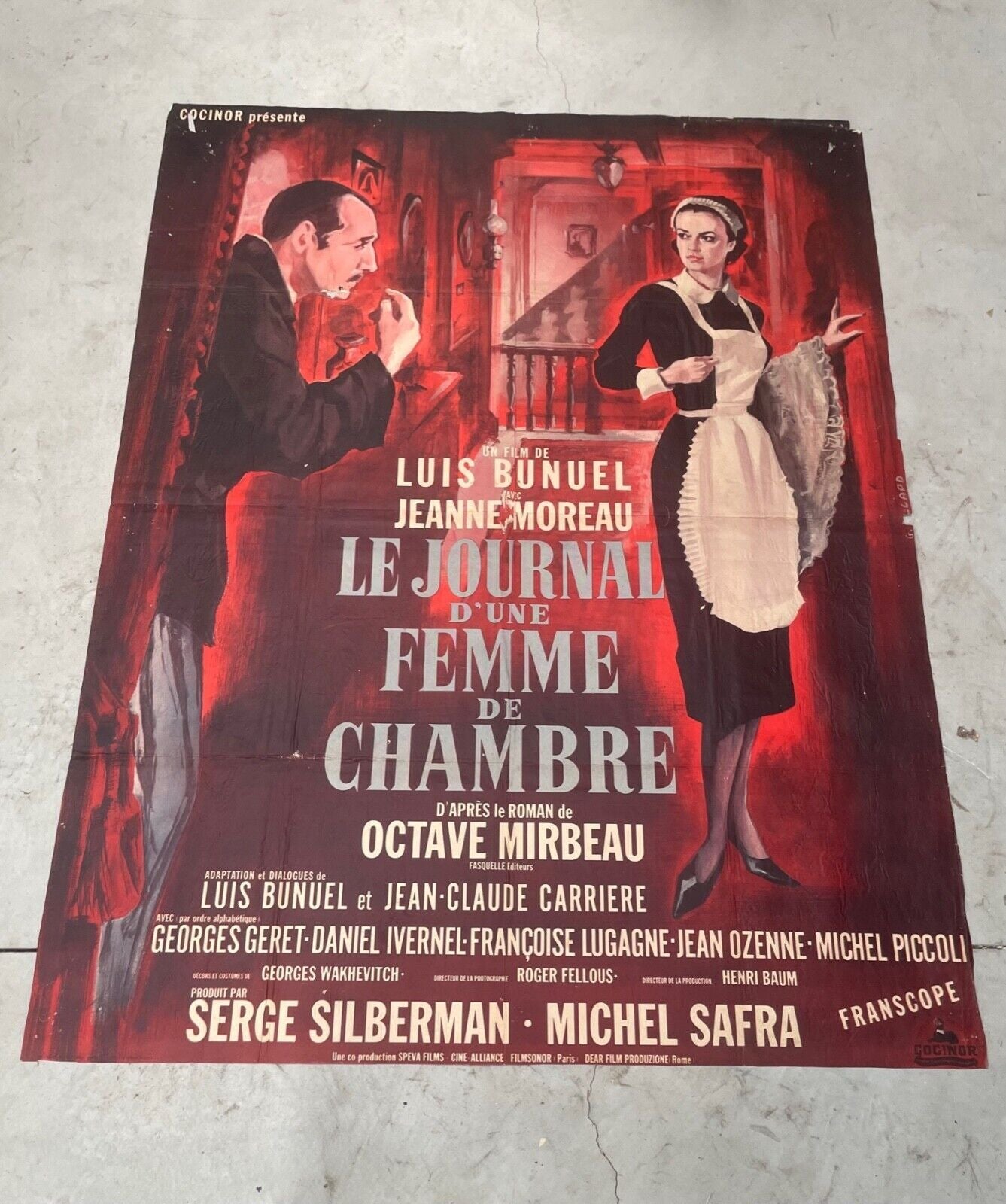 LE JOURNAL D’UNE FEMME DE CHAMBRE MOVIE POSTER ORIGINAL (120x160) LUIS BUNUEL