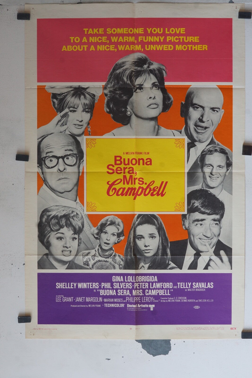 BUONA SERA , MRS. CAMPBELL ORIGINAL 69x103