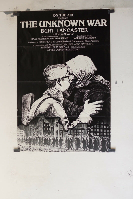 THE UNKNOWN WAR ORIGINAL movie poster original, 69x103, Burt Lancaster 