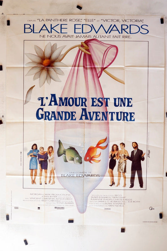 L’AMOUR EST UNE GRANDE AVENTURE BLACK EDWARDS MOVIE POSTER ORIGINAL