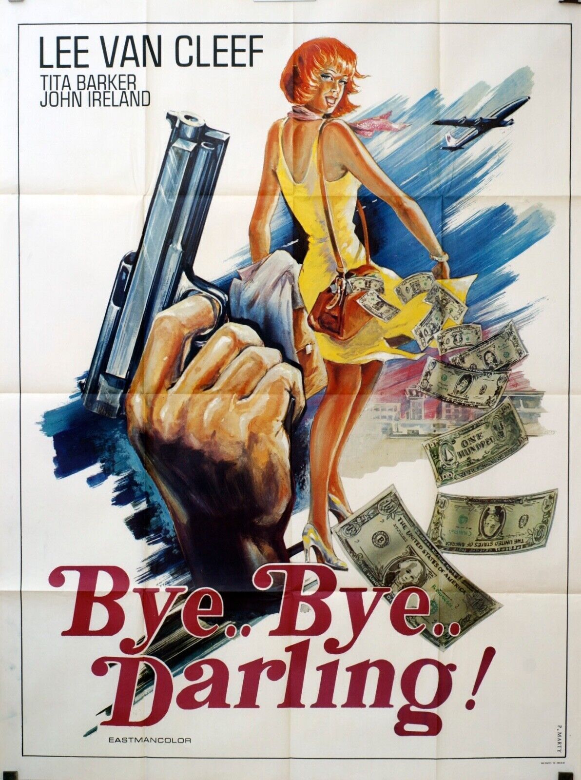 BYE… BYE …DARLING ORIGINAL MOVIE POSTER 120x160 LEE VAN CLEEF