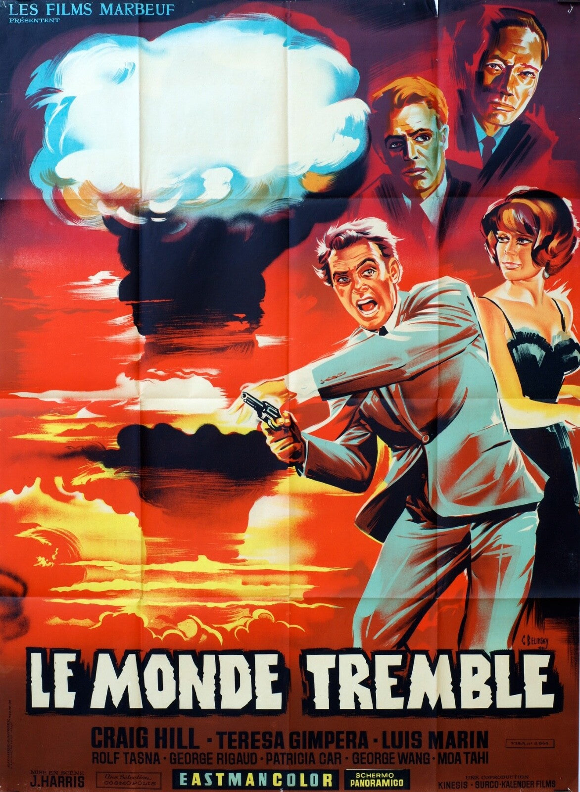 LE MONDE TREMBLE MOVIE POSTER ORIGINAL 120x160 CRAIG HILL