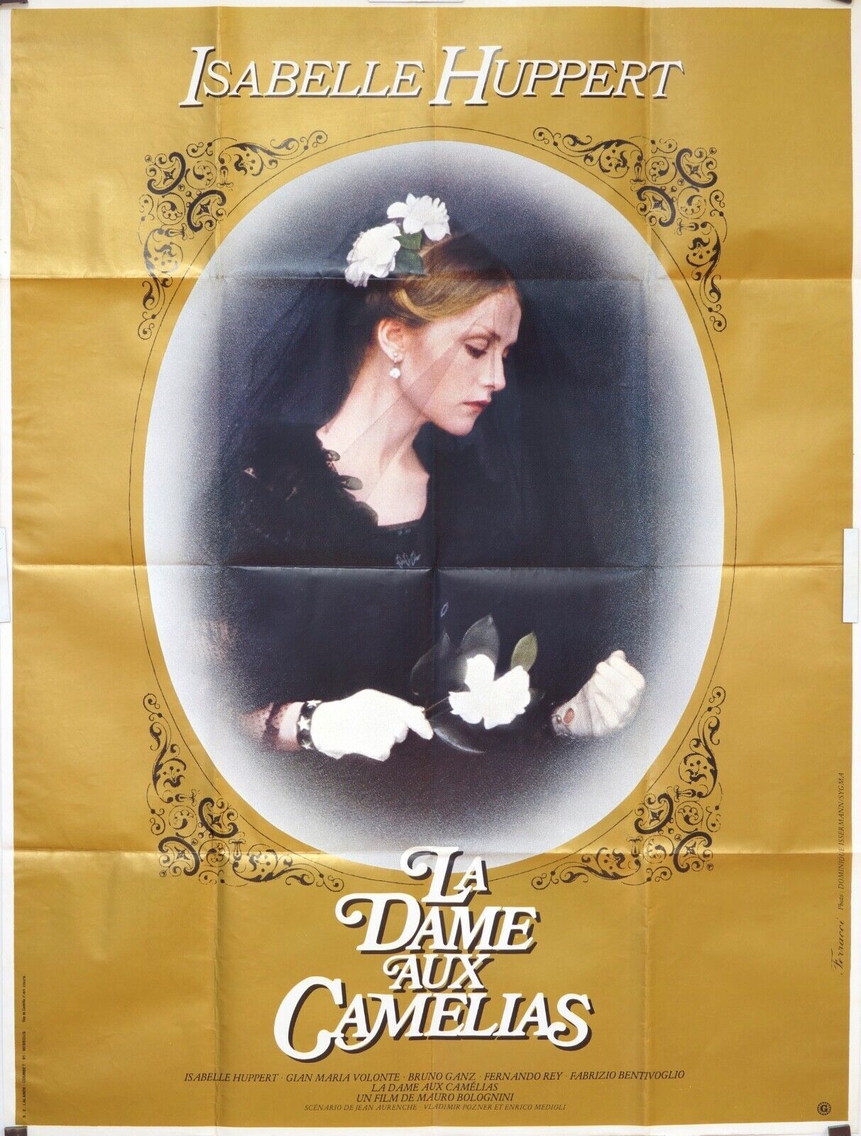LA DAME AUX CAMÉLIAS ORIGINAL MOVIE POSTER 120x160 ISABELLE HUPPERT