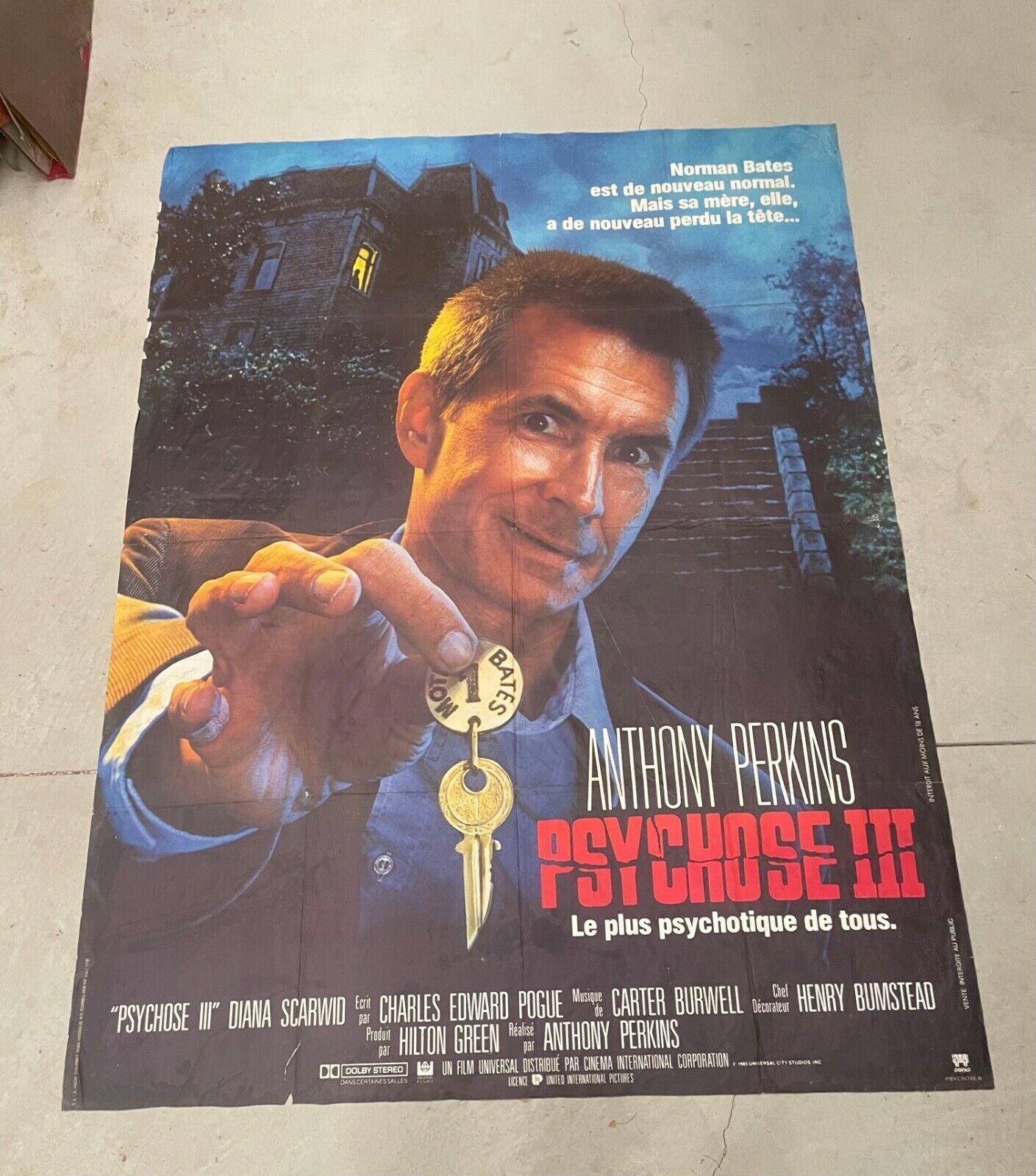PSYCHOSE III movie poster ORIGINAL 120x160 ANTHONY PERKINS