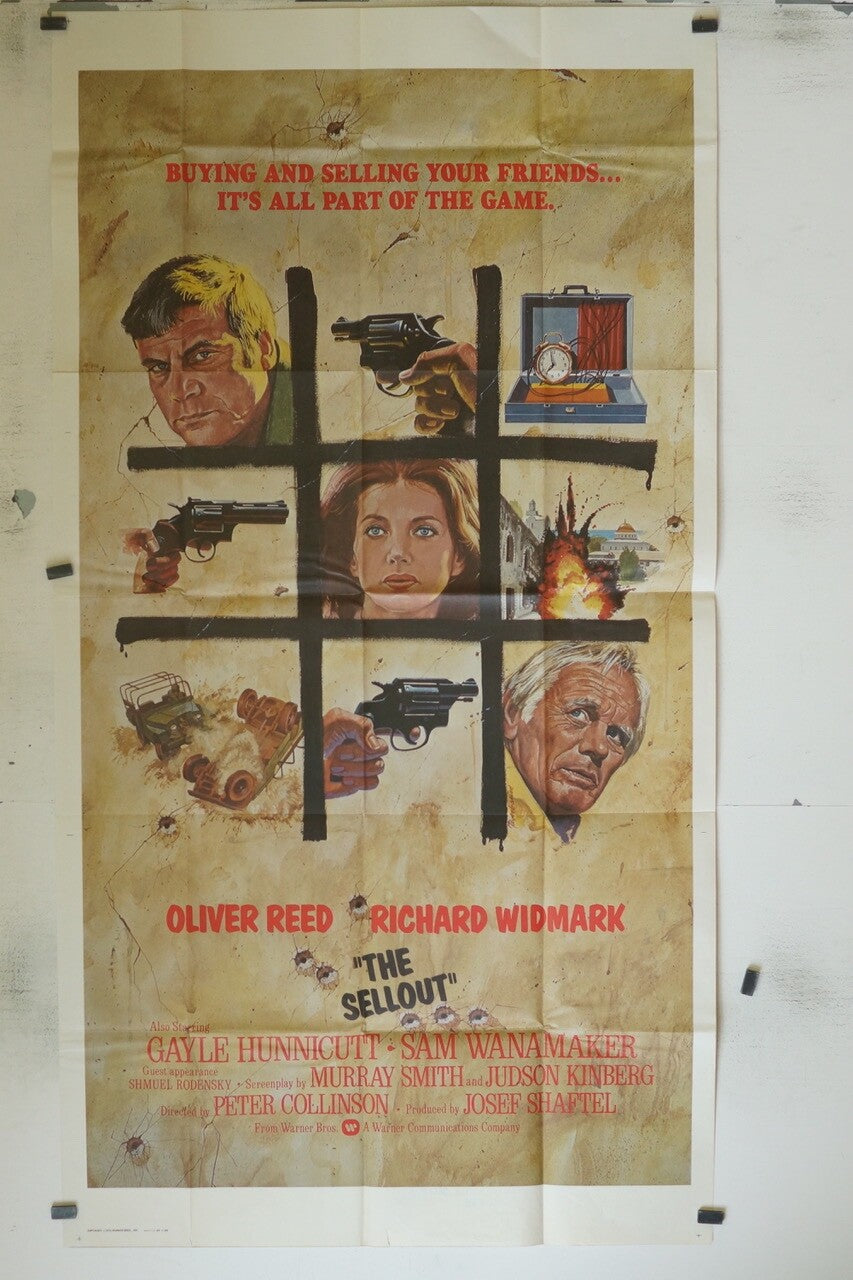 THE SELLOUT Original Movie Poster 100x200 OLIVER REED, RICHARD WIDMARK
