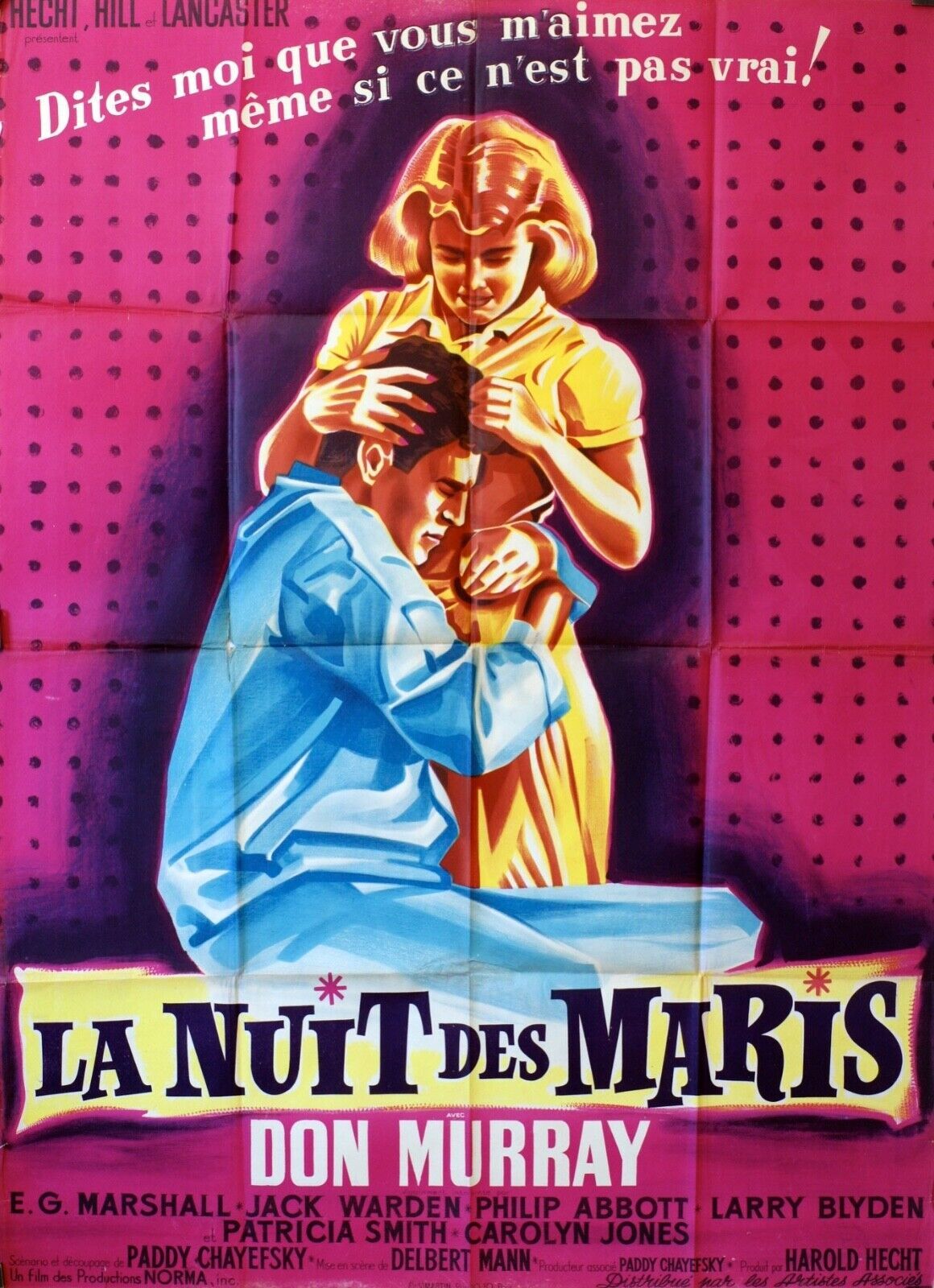 LA NUIT DES MARIS MOVIE POSTER ORIGINAL 120x160 DON MURRAY