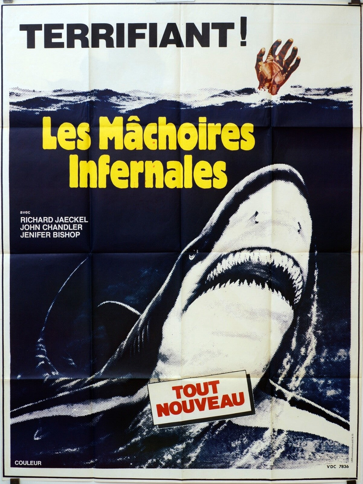 LA MÂCHOIRES INFERNALES ORIGINAL MOVIE POSTER 120x160  RICHARD JAECKEL