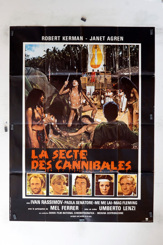 LA SECTE DES CANNIBALES ROBERT KERMAN POSTER ORIGINAL 120x160