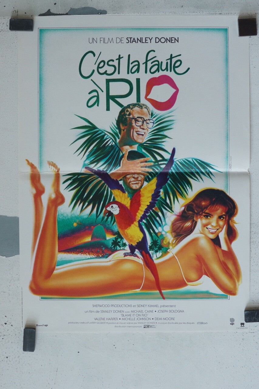 C’EST LA FAUTE A RIO POSTER ORIGINAL (40X60) MICHAEL CAINE, JOSEPH BOLOGNA