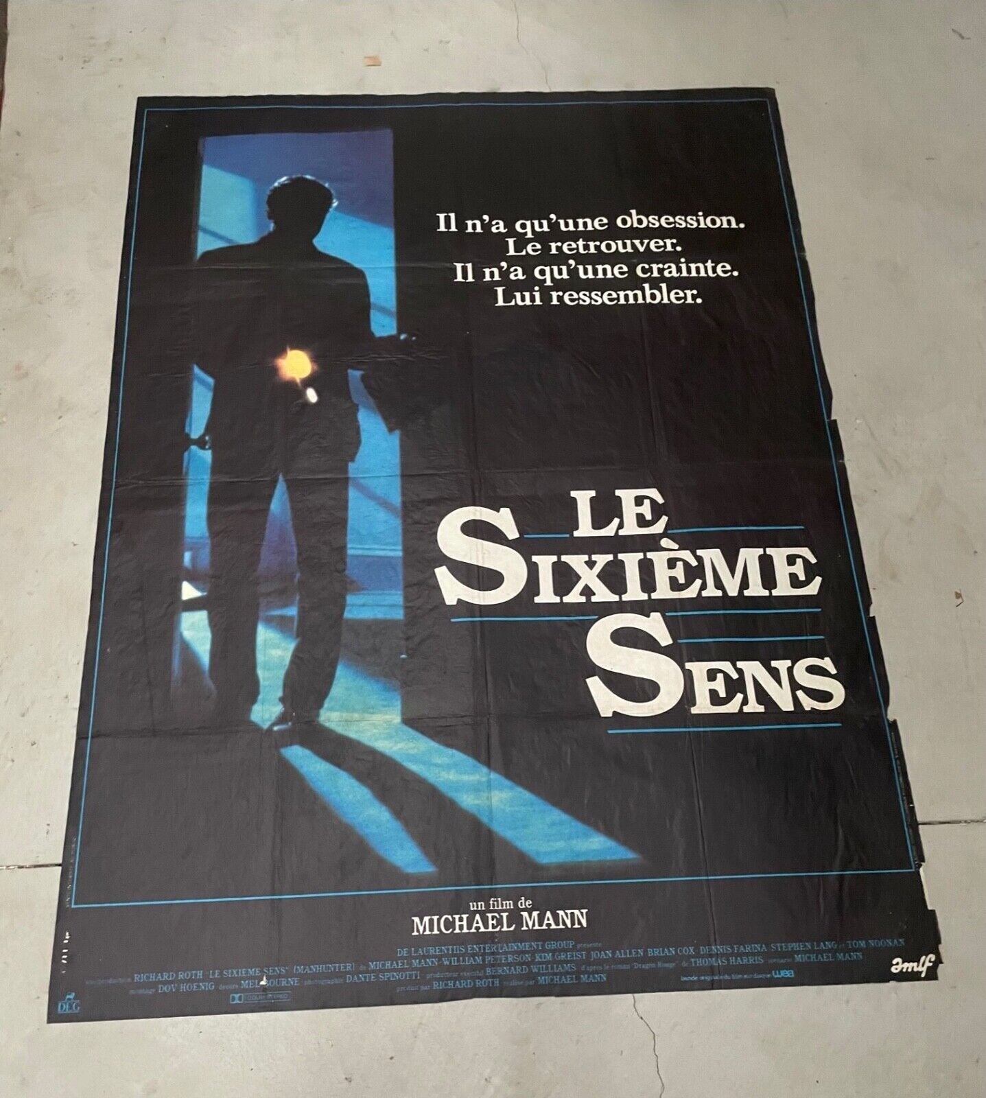 LE SIXIÈME SENS MOVIE POSTER ORIGINAL 120x160 MICHAEL MANN