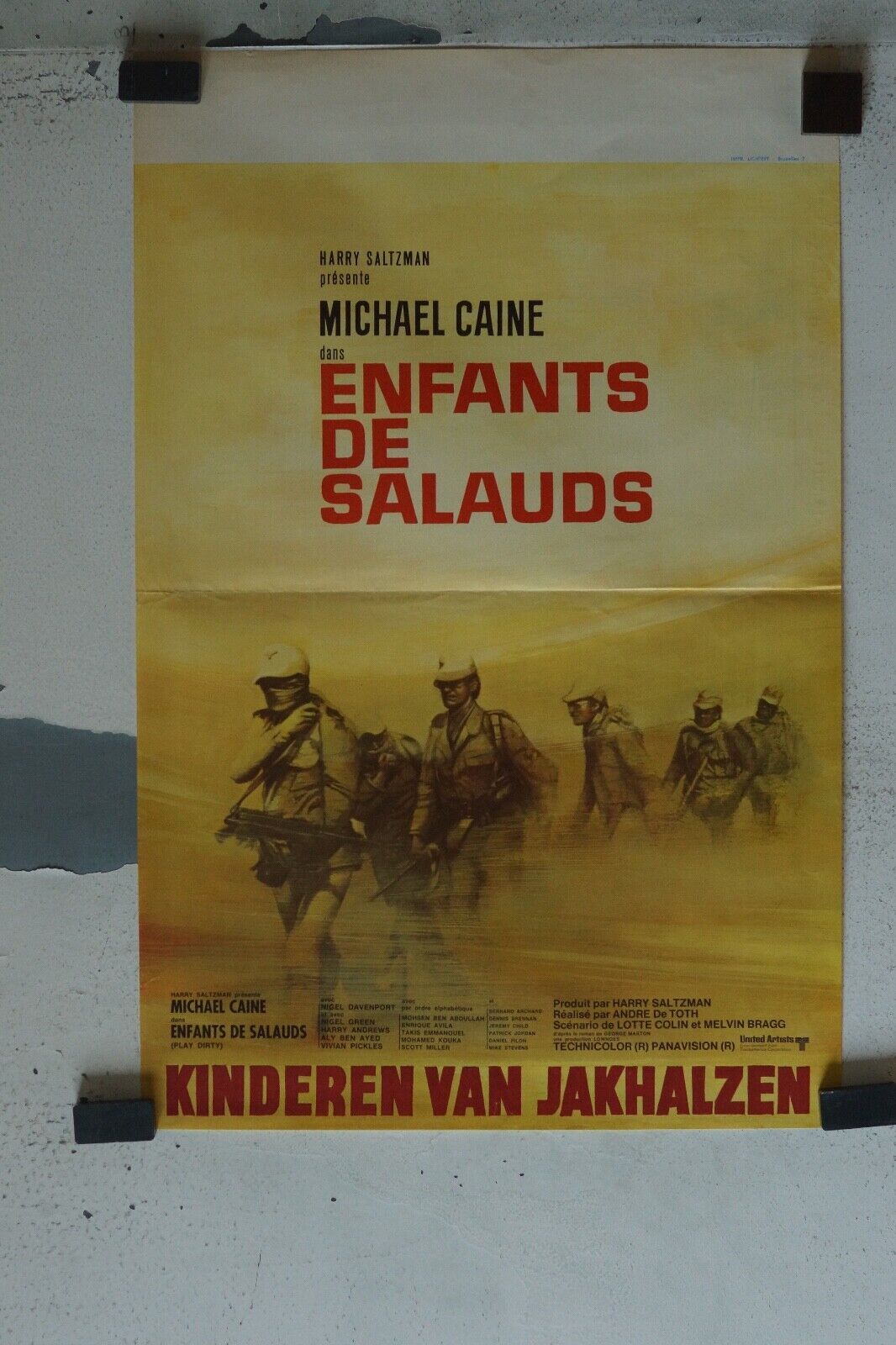 ENFANTS DE SALAUDS MOVIE POSTER ORIGINAL (55X37) MICHAEL CAINE