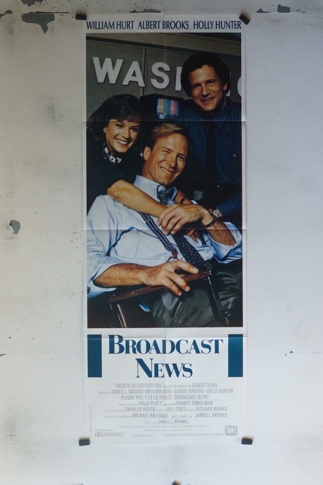 BROADCAST NEWS MOVIE POSTER ORIGINAL 60x160