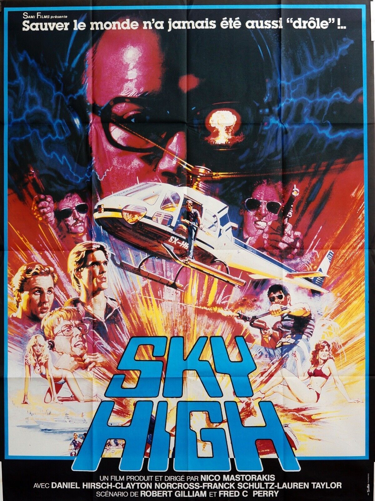 SKY HIGH MOVIE POSTER ORIGINAL 120x160 DANIEL HIRSCH-CLAYTON