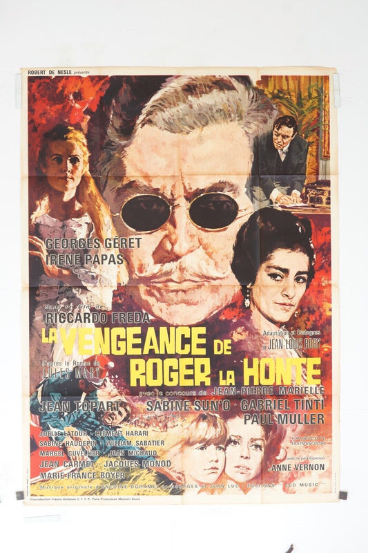 VENGEANCE DE ROGER LA HONTE MOVIE POSTER ORIGINAL 120x160 CLAUDE GIRAUD