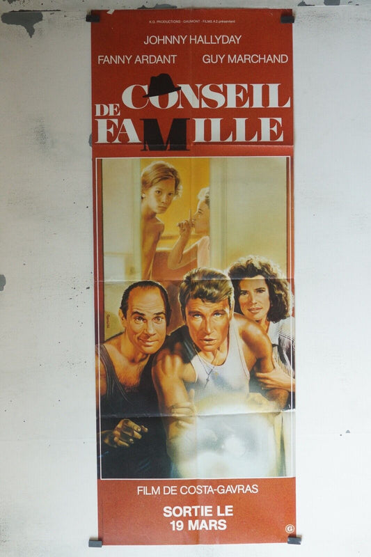 CONSEIL DE FAMILLE POSTER ORIGINAL 60x160 JOHNNY HAYDAY