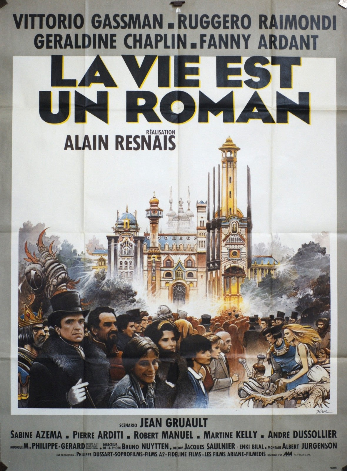 LA VIE EST UN ROMAN ALAIN RESNAIS MOVIE POSTER ORIGINAL 120x160