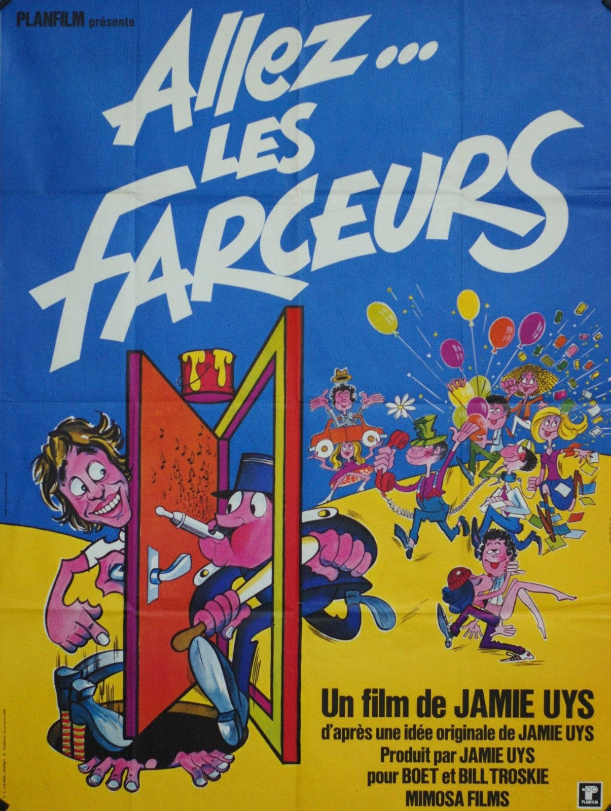 ALLEZ…LES FARCEURS JAMIE UYS movie poster ORIGINAL 120x160