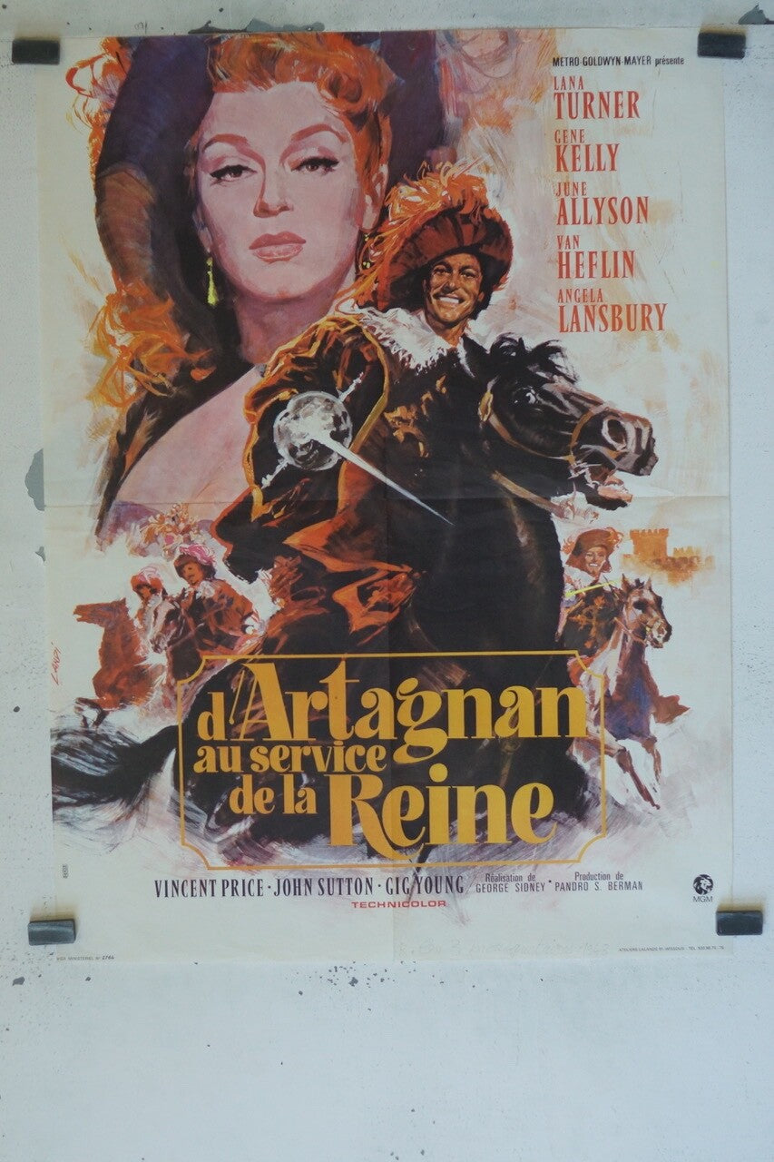 D'ARTAGNAN AU SERVICE DE LA REINE (THE THREE MUSKETEERS) POSTER ORIGINAL(60X80)