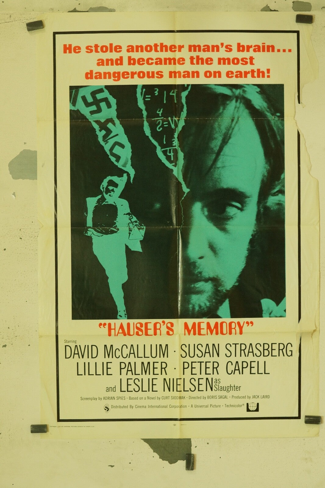 HAUSER’S MEMORY MOVIE POSTER ORIGINAL VINTAGE (70X100) DAVID MC CALLUM