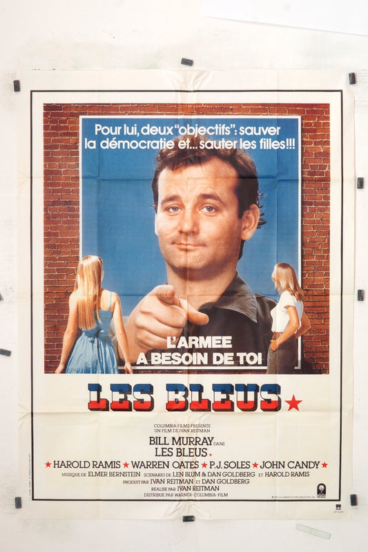 LES BLEUS BILL MURRAY MOVIE POSTER ORIGINAL 120x160