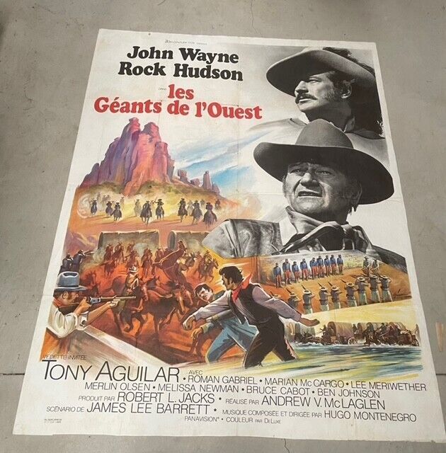 LES GÉANTS DE L'OUEST , MOVIE POSTER ORIGINAL 120x160