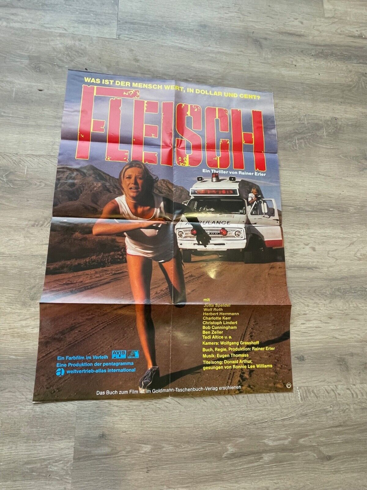 FLEISCH ORIGINAL MOVIE POSTER 70x100 JUTTA SPEIDEL