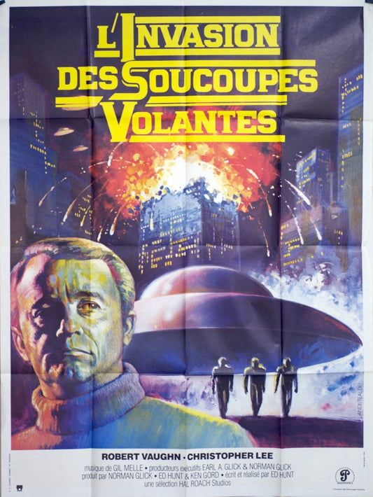 L’INVASION DES SOUCOUPES VOLANTES  ROBERT VAUGHN POSTER ORIGINAL 120x160