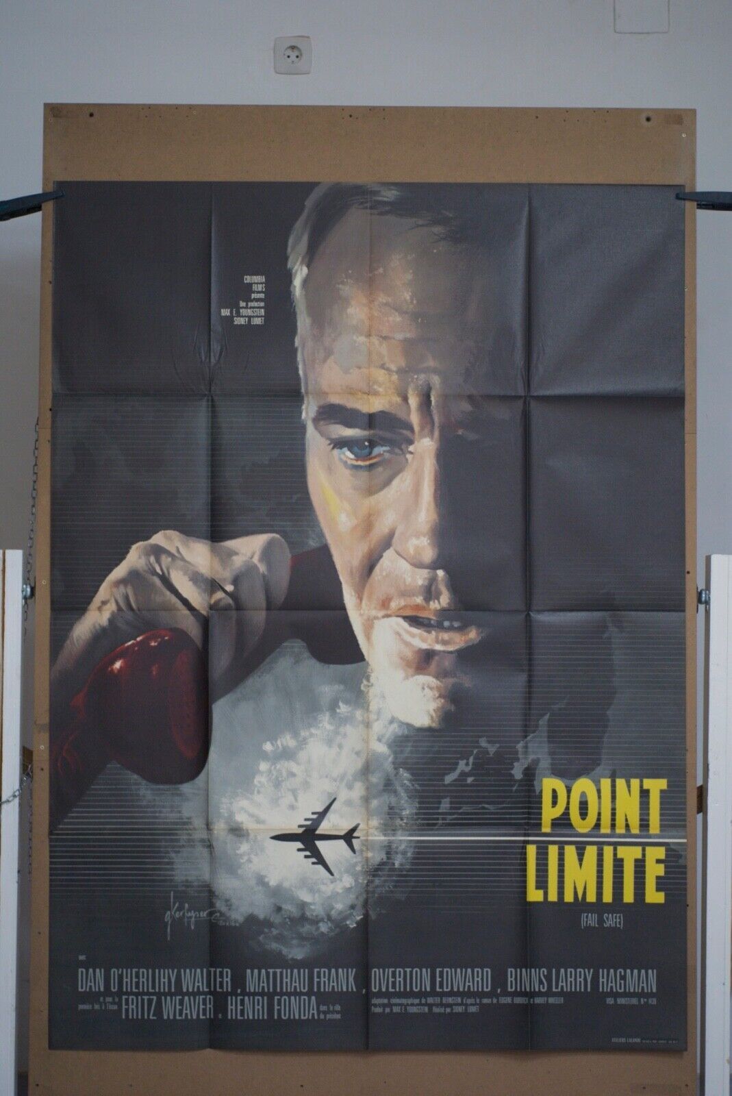 POINT LIMITE MOVIE POSTER ORIGINAL 120x160 DAN O’HERLIHY WALTER