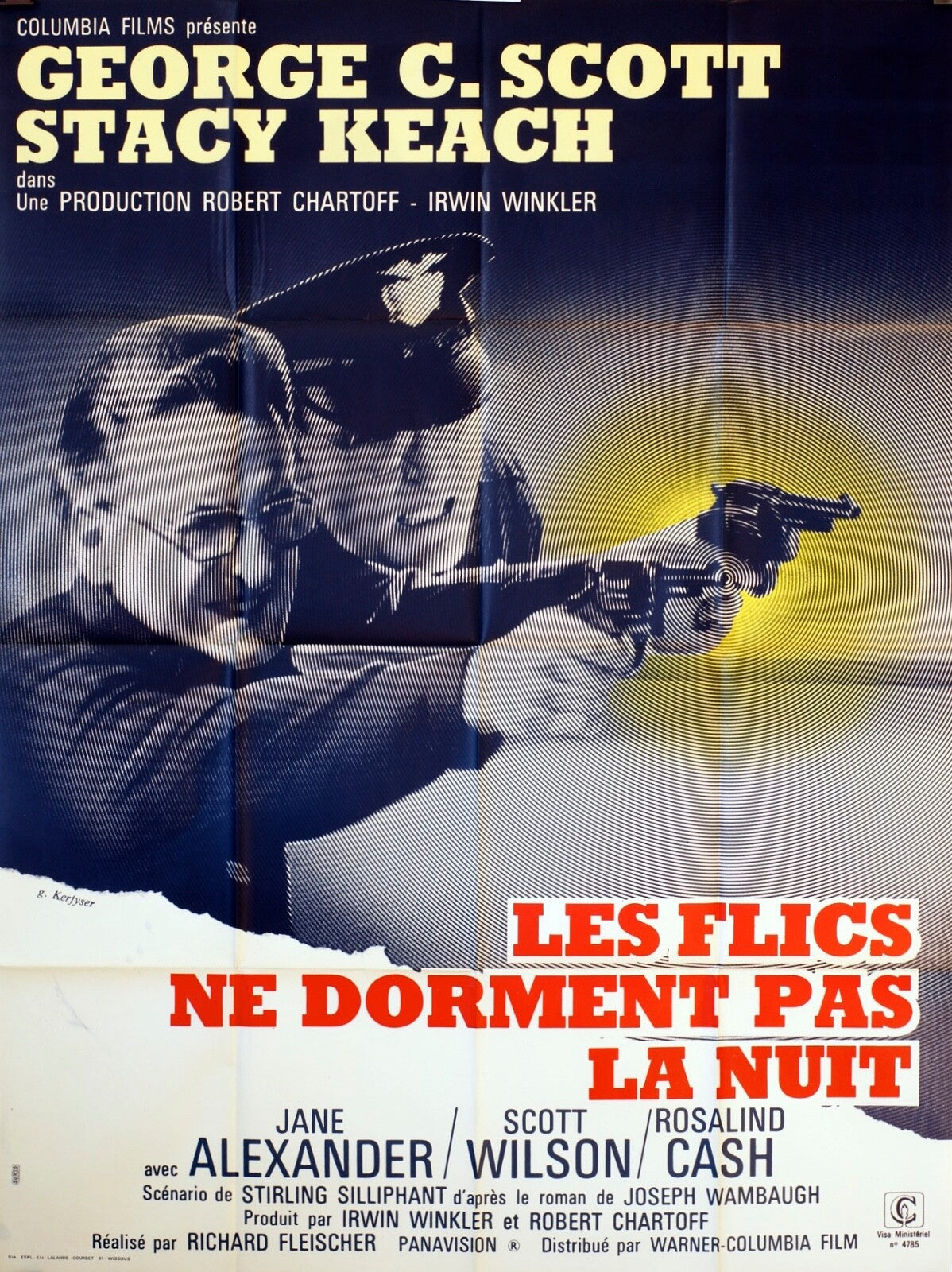 LES FLICS NE DORMENT PAS LA NUIT MOVIE POSTER ORIGINAL 120x160  KAREN BLACK