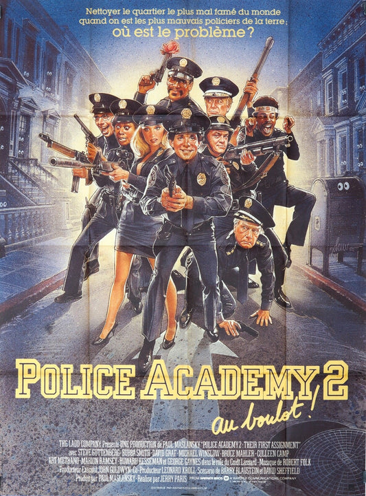 POLICE ACADEMY 2 STEVE GUTTENBERG MOVIE POSTER ORIGINAL (120X160)
