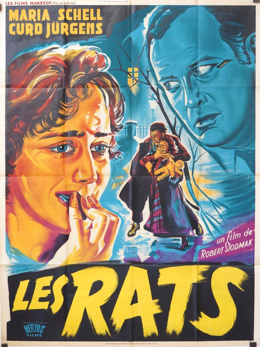 LES RATS MOVIE POSTER ORIGINAL 120x160 MARIA SCHELL
