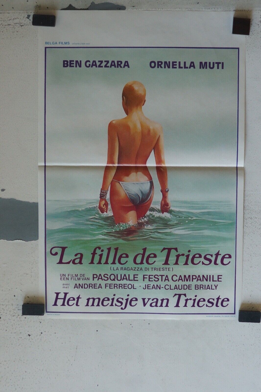 LA FILLE DE TRIESTE MOVIE POSTER ORIGINAL (55X37) BEN GAZZAEA