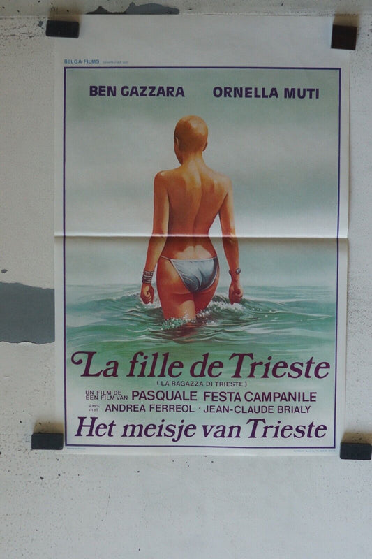 LA FILLE DE TRIESTE MOVIE POSTER ORIGINAL (55X37) BEN GAZZAEA